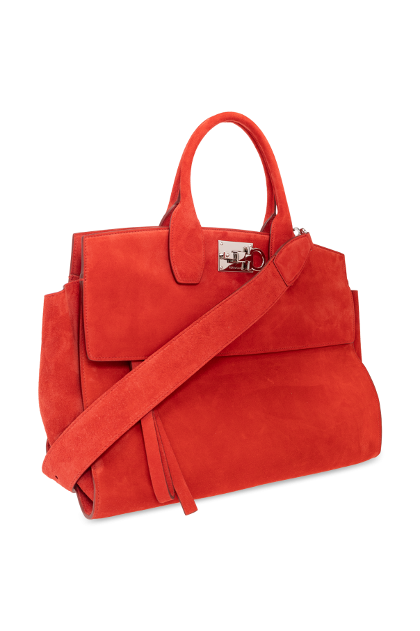 Red 'Ferragamo Studio Soft Large' shopper bag FERRAGAMO - IetpShops Morocco  - Aktive Bags Beach bags